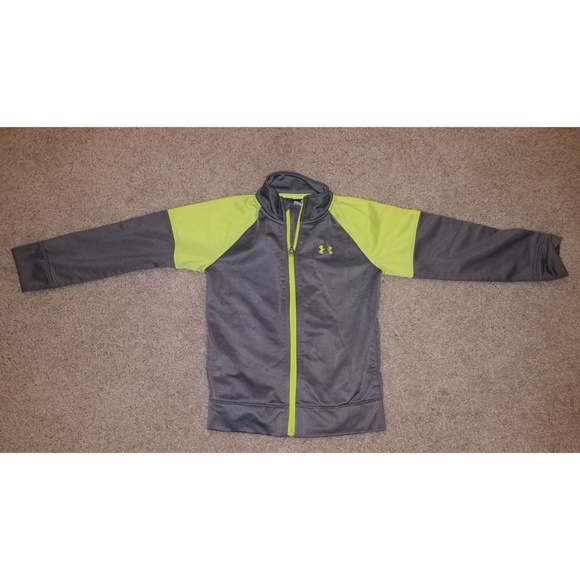 (2) Under Armour Sweatshirts 3T&4T Yellow & Orange - Picture 4 of 5